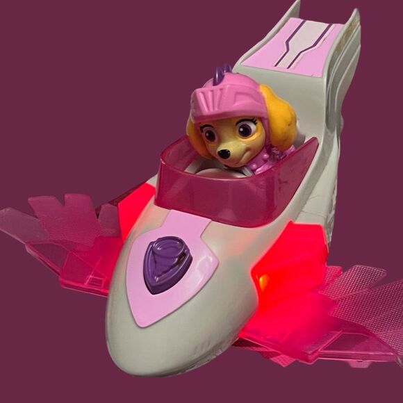 Paw Patrol Skyes Mighty Pup Super Charge Vehcle & Sky Racers Lot - Picture 2 of 8